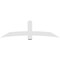 Ekena Millwork Bellingham Architectural Grade PVC Gable Bracket, 84"W x 24 1/2"H x 2"D x 6"F, 7/12 Pitch GBP084X25X0206BEL00 - alternate 4